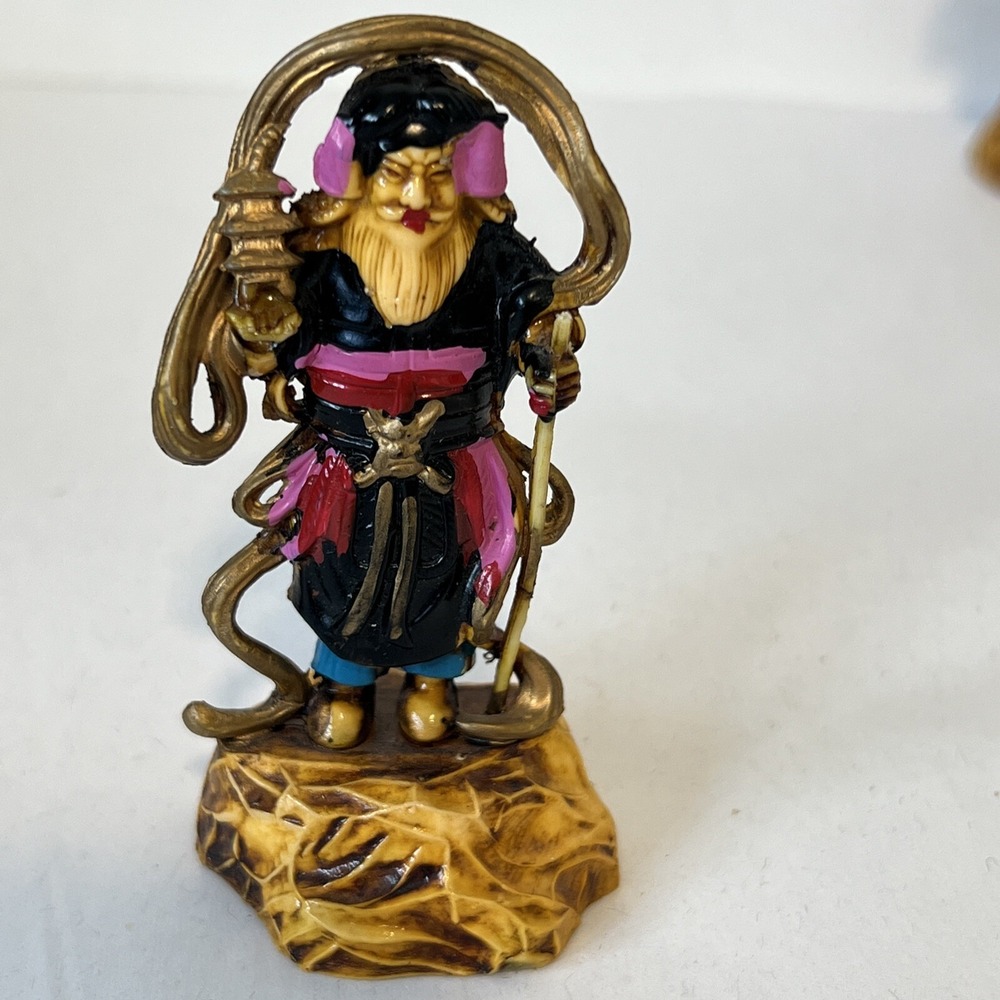 Vintage Japanese Painted Small Celluloid Figures 7 Gods of Good Fortune - Picture 6 of 16